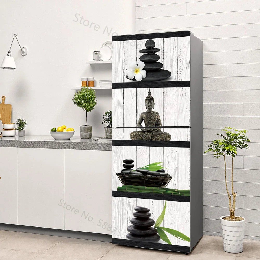 Buddha Art Vinyl Fridge Sticke - Full Cover Adhesive avaliação e preço
