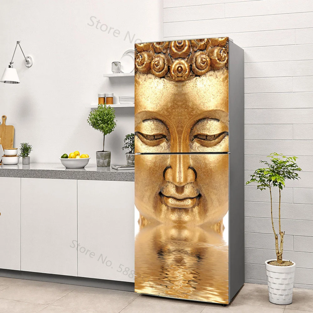 Buddha Art Vinyl Fridge Sticke - Full Cover Adhesive avaliação e preço