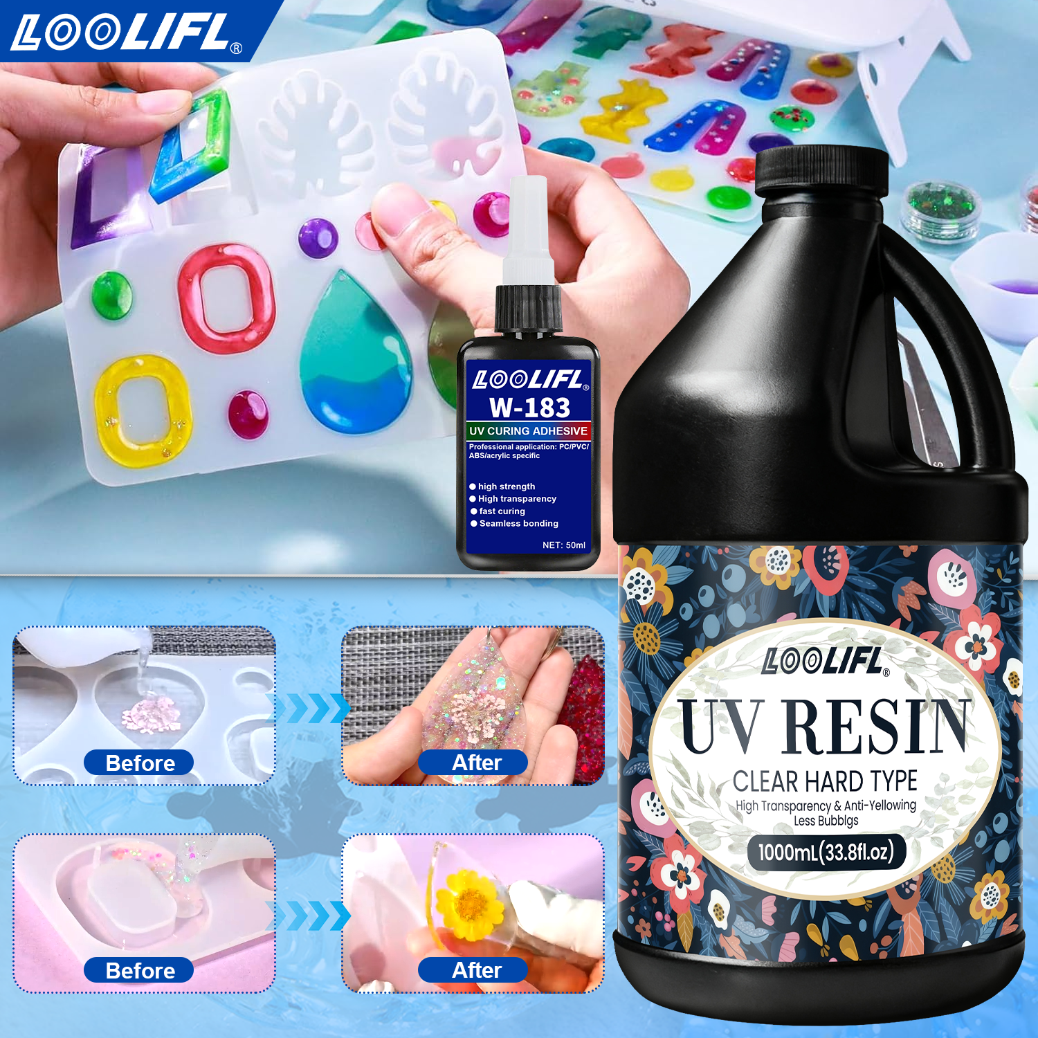 Hot Sell UV Hard Resin Adhesiv - Liquid Uv Glue Kit avaliação e preço