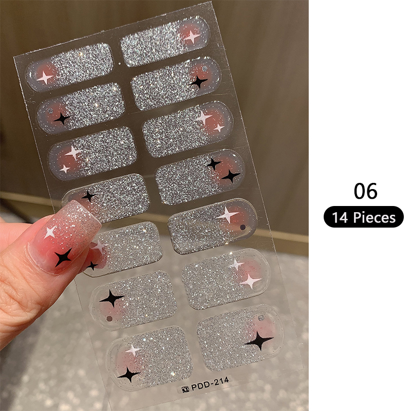 Baking-free Pink Nail Stickers - Full Cover Adhesive avaliação e preço