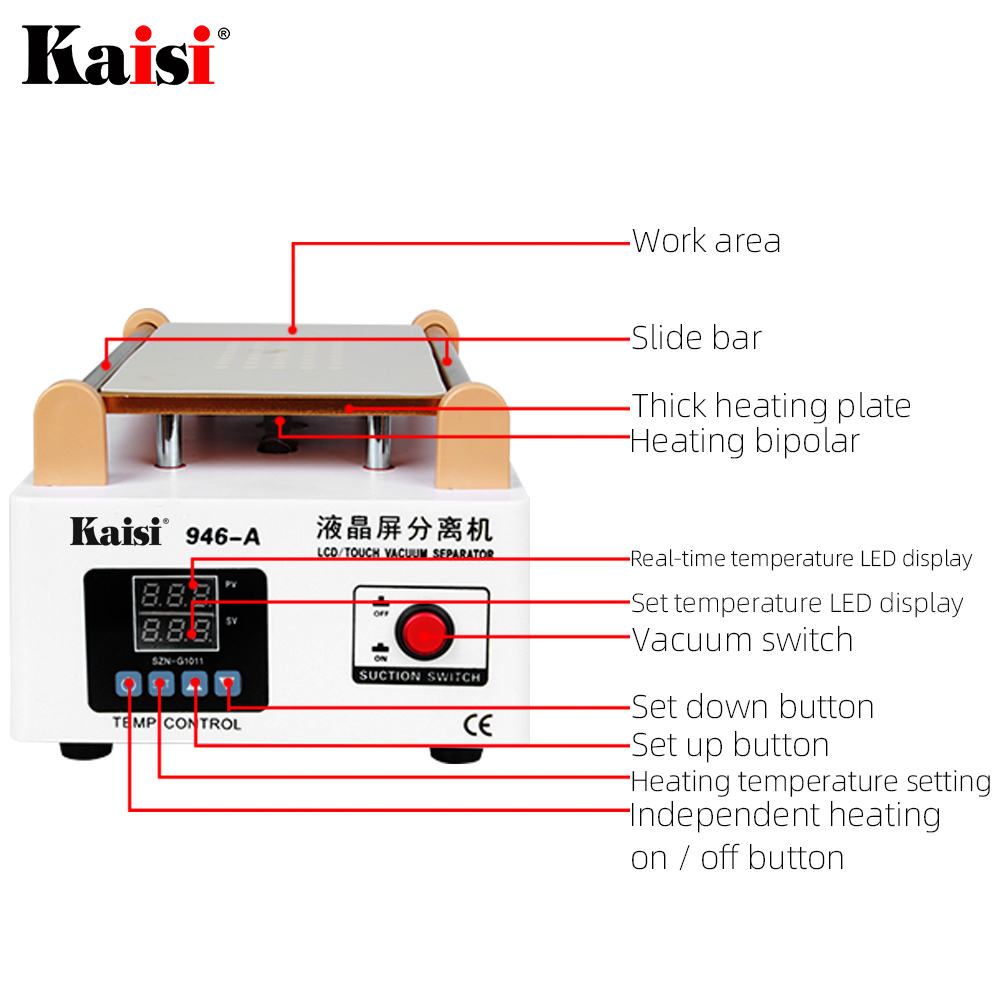 Kaisi 946A LCD Screen Touch Sc - Screen Alignment Tool avaliação e preço