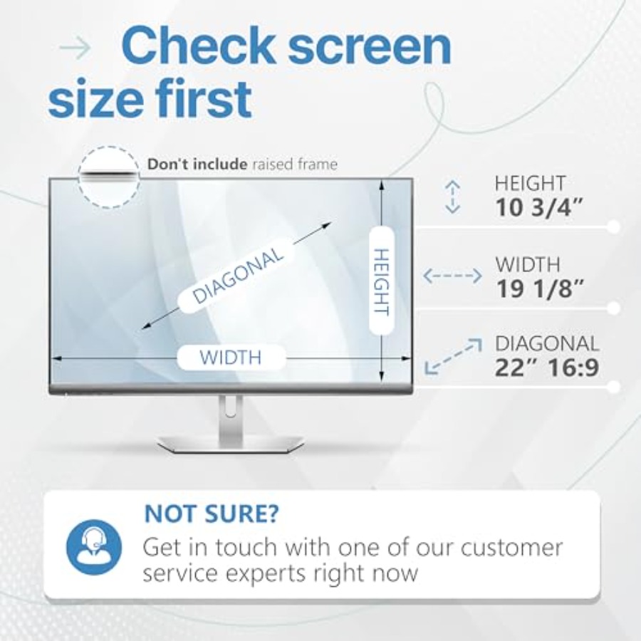 2 Pack 22 Inch 16:9 Privacy Sc - Privacy Filter 2Pack avaliação e preço