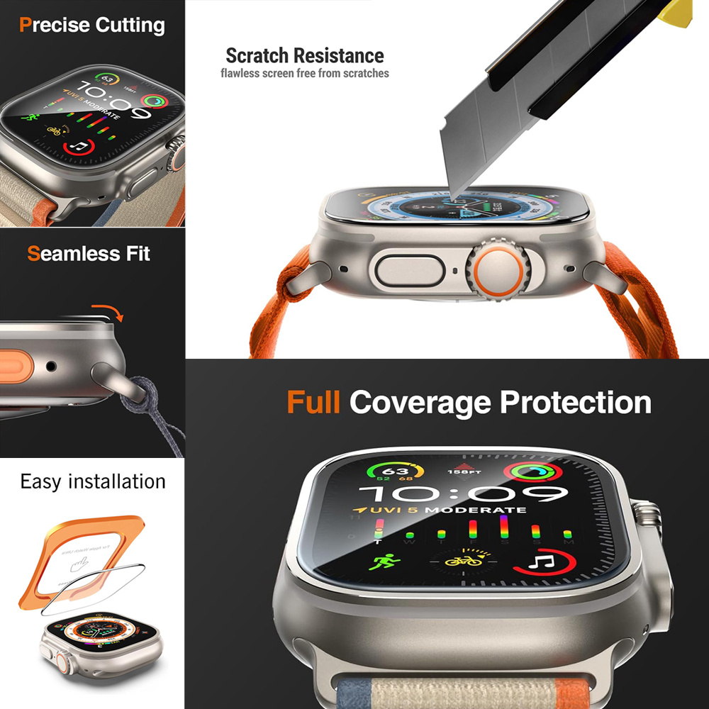 Tempered Glass For Apple Watch - Screen Alignment Tool avaliação e preço