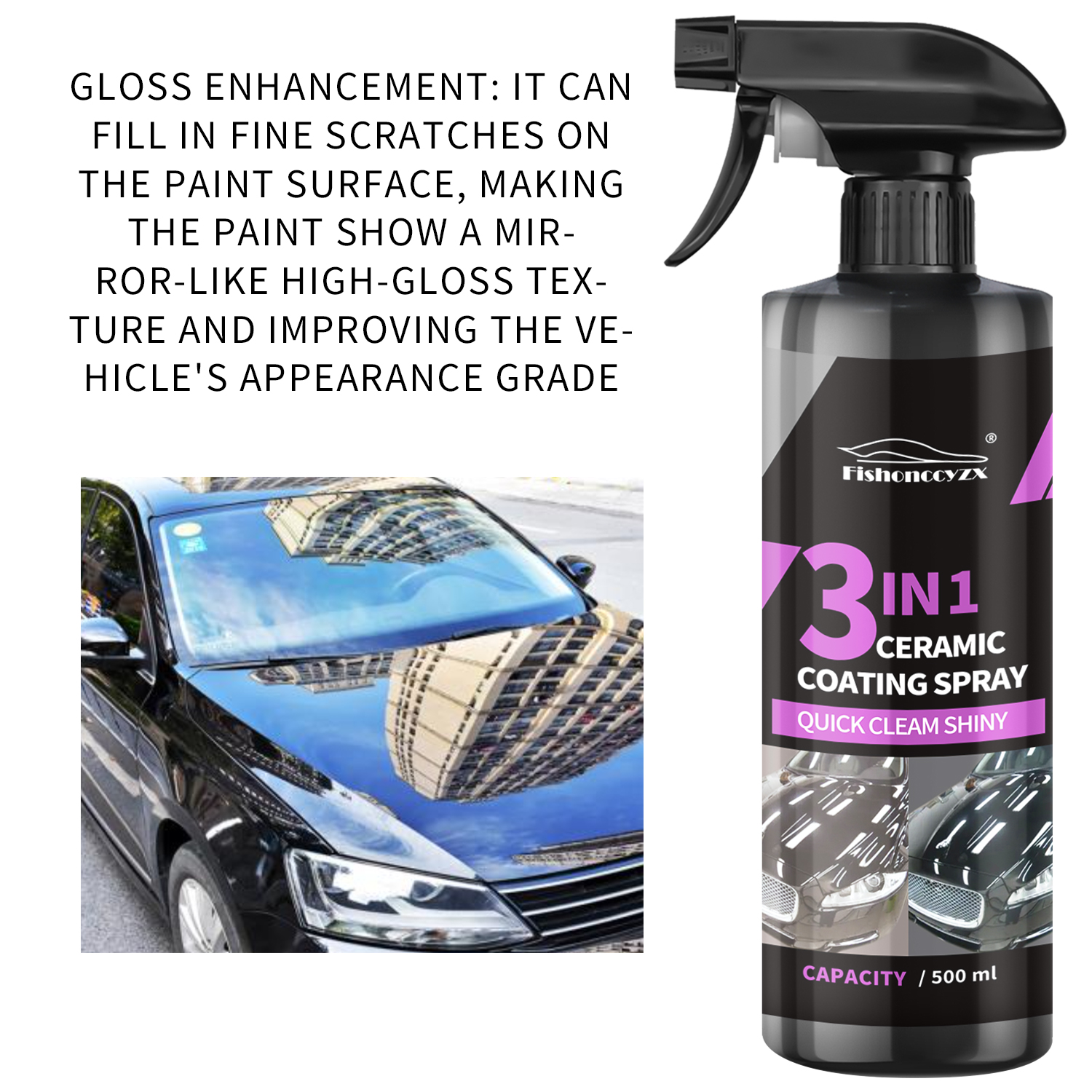 3 in 1 Car Ceramic Liquid Coat - Nano Liquid Coating avaliação e preço