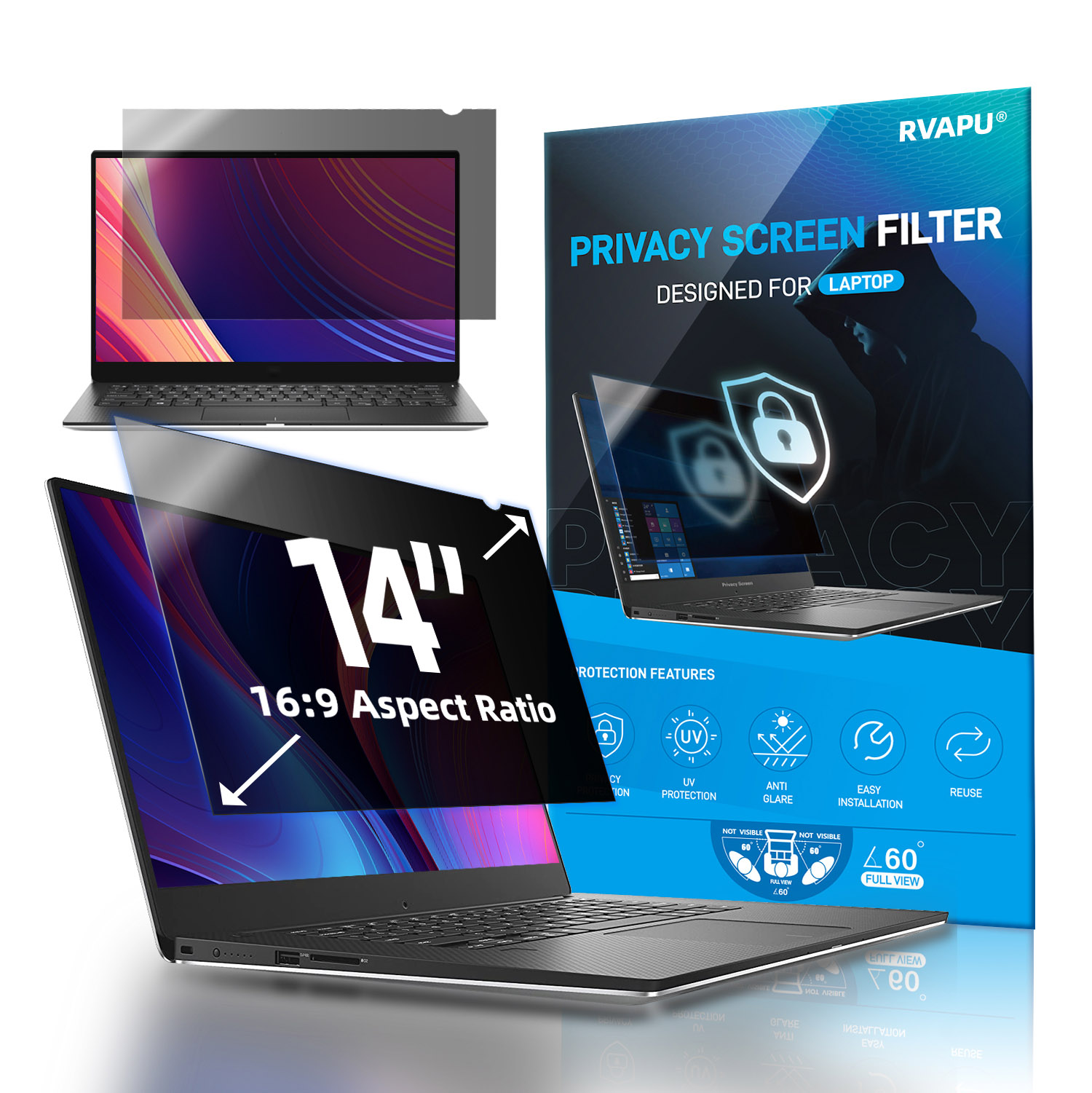 For Laptop 14 inch Privacy Ant - Matte Anti Glare Screen avaliação e preço