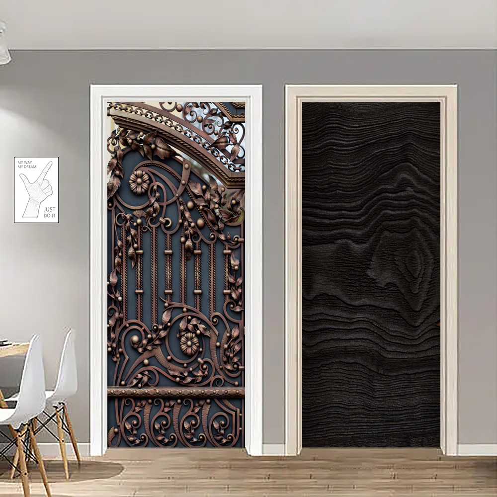 Europe Wooden Door Living Room - Full Cover Adhesive avaliação e preço