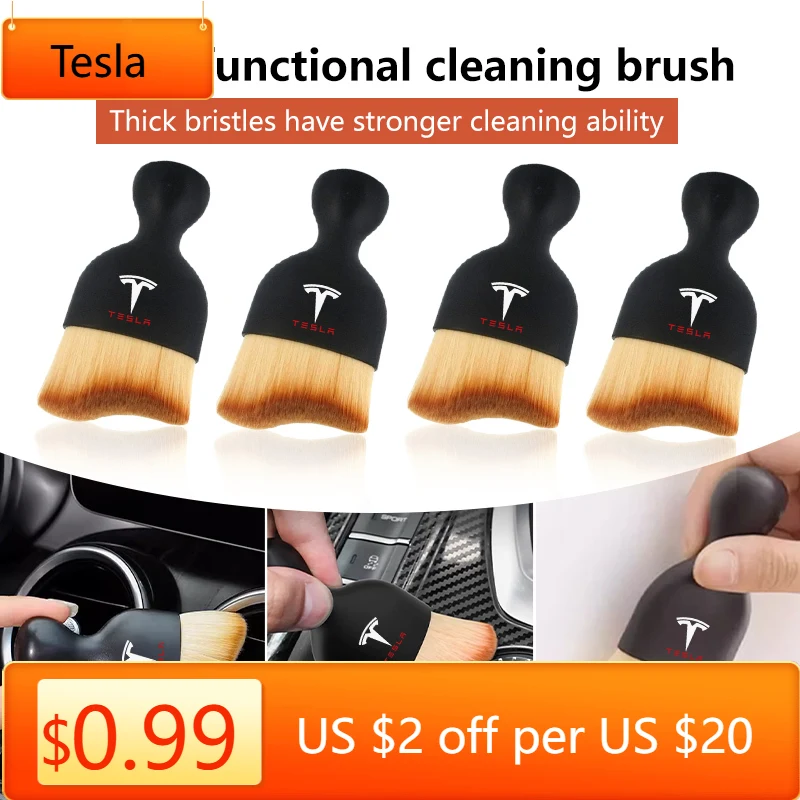 Car Sticker Tesla Car Tesla    - Dust Removal Sticker avaliação e preço