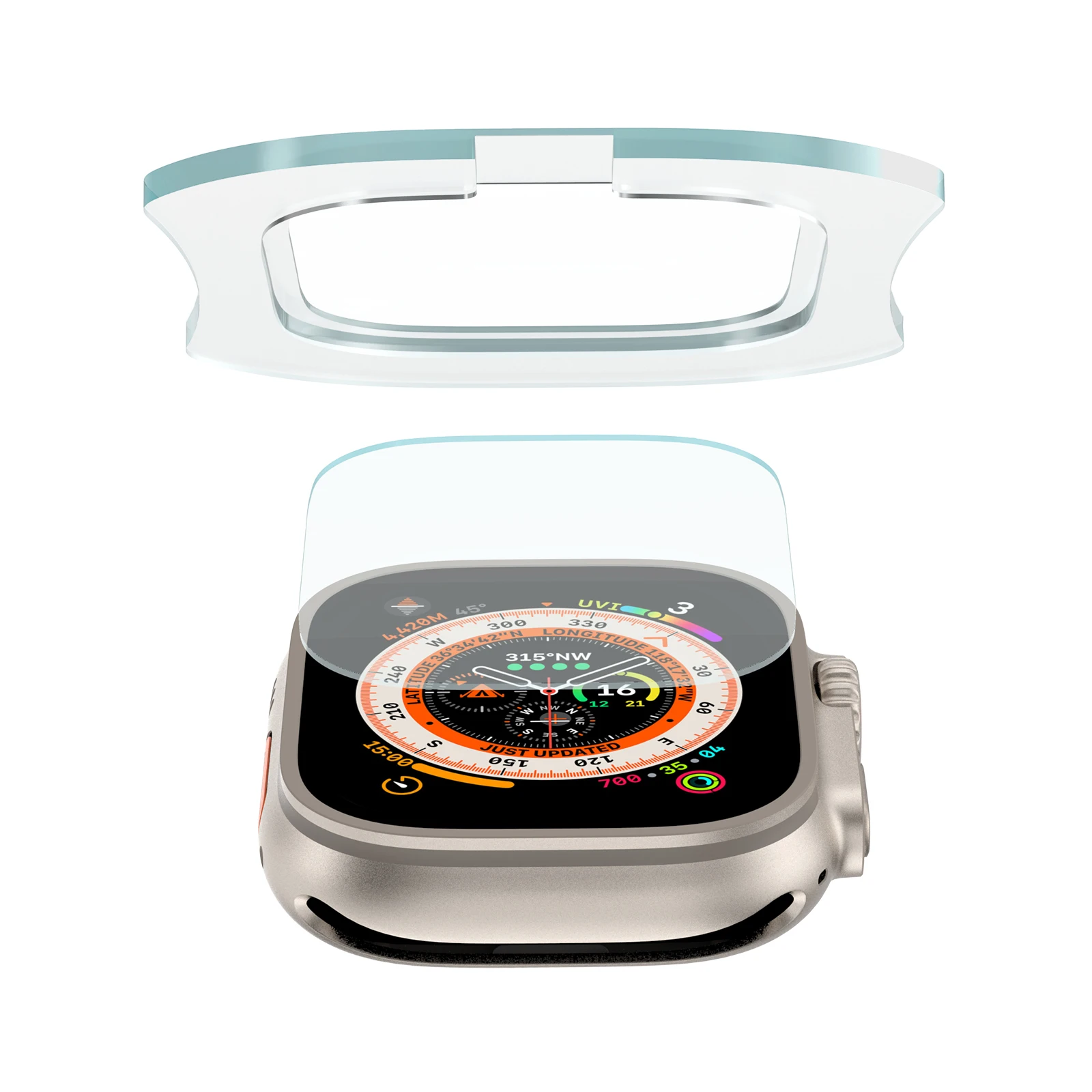 Tempered Glass for Apple Watch - Screen Alignment Tool avaliação e preço