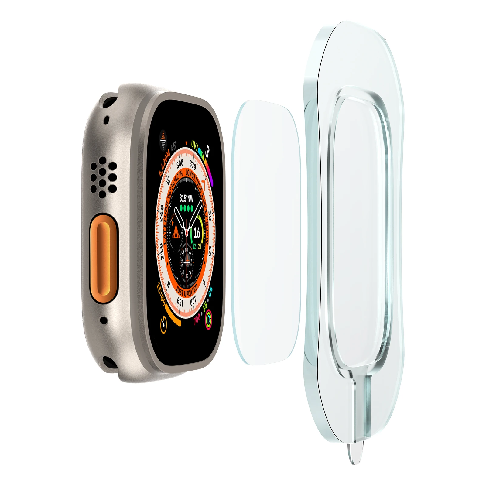 Tempered Glass for Apple Watch - Screen Alignment Tool avaliação e preço