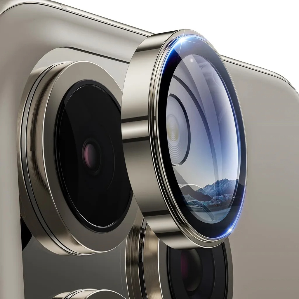 3Pcs Metal Camera Lens Protect - Tempered Glass Screen 9H avaliação e preço