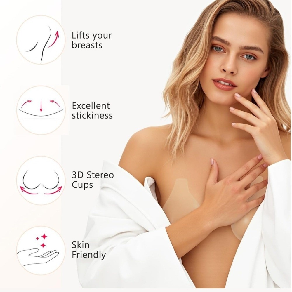 Seamless Silicone Nipple Cover - Full Cover Adhesive avaliação e preço
