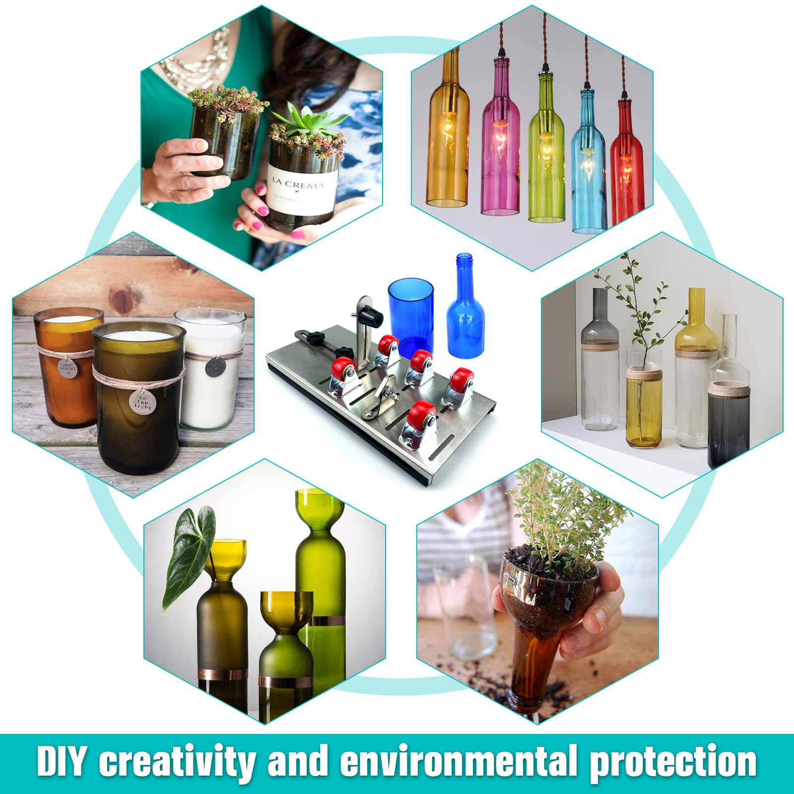 DIY Glass Bottle Cutter Adjust - Screen Protector Cutter avaliação e preço
