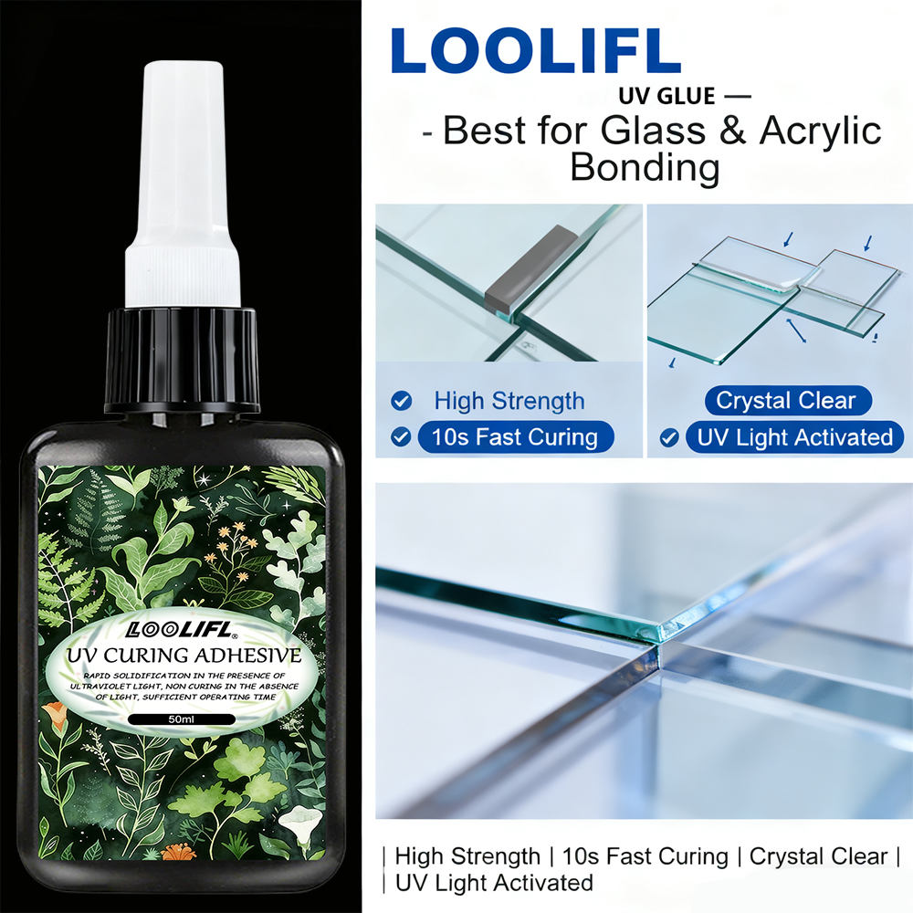 LOOLIFL UV Glue Kit 3 Bottles  - Liquid Uv Glue Kit avaliação e preço
